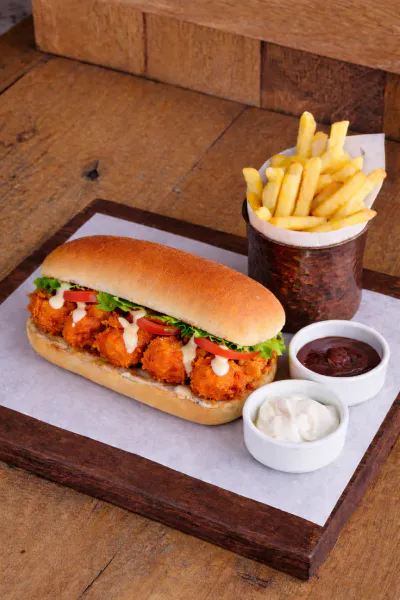 Dynamite Shrimp Sandwich**